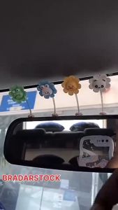 Mini Shake Cartoon Decoration Cute Animal Flower Interior Dashboard Car Accessories Toy Emoji Hiasan Aksesori Kereta Cute Decor