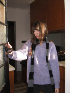 NIHAOKANONG | Áo Sweater Cổ Tròn Tay Rơi Dành Cho Mùa Xuân và Thu
