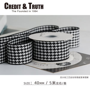 High Quality 4cm Checkered Art Classic British Style Ribbon Headwear Butterfly Knots Fabric Accessories for Clothing And Packaging