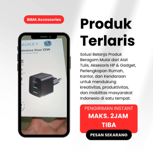 AUKEY Wall Charger USB-A Dual Port 12Watt Fast Charging with AiQ PA-U32