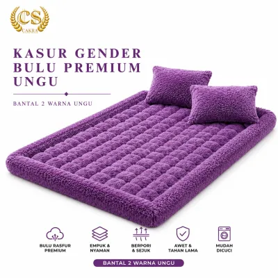 Kasur Lantai Gender Bulu Rasfur 200 / 160 / 180 / 140 / 120 / 100 Jumbo Tebal Bonus 2 Banta lFurniture
