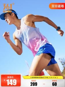 361° Mens Running Vest Lightweight Quick Dry Marathon Sport Top Breathable round Neck Sleeveless Polyester Summer 2025