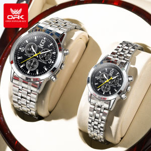 OPK Couple Watch Buy 1 Take 1 Waterproof Original Brand Stainless Steel Luminous Quartz With Gift Box Men/Women Casual Watches