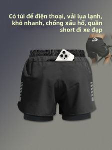 HROLRN | Quần Đua Xe Đạp Nhanh Khô Thoáng Khí Chống Cảm Giác Bất Ngờ cho Nam