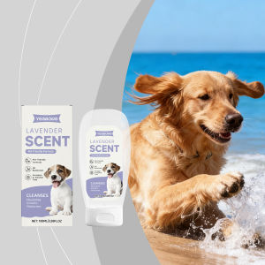 4 In1 Pet Body Wash Lavenders Scented Shampoo Deep Cleaning Odor Control Dog Shampoo Conditioner Detangler Pet Grooming Supplies