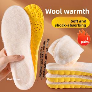 LINGMIAO | Warm Shock Absorbing Wool Insoles for Men