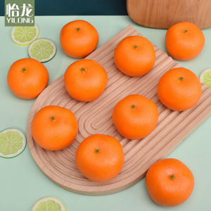 Artificial Yellow Orange Model Plastic Fake Orange Sugar Orange Fruit Cabinet Ornament Decoration Early Education Photography Props