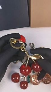 Bag Charm Premium Gantungan Cherry Kerchain Ganci Bag Charm Cherry besar