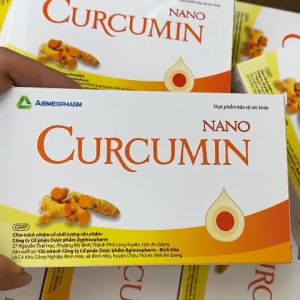Tinh bột nghệ nguyên chất NANO CURCUMIN đẹp da giảm đau dạ dày tá tràng chống oxy hóa (Hộp 30 viên)