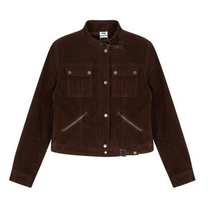 Vintage Motorcycle Style Suede Jacket