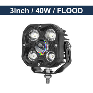 HAOLIDE 3.2 Inch Super Bright LED Work Light 6000k Spot Flood Combo Beam for Motorcycle off-road use BUS ATV UTV 12V 24V IP68