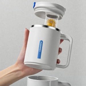 Thermal With Lid Stainless Steel Cup Spoon