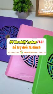 Đế tản nhiệt Laptop Gaming FL01 giá đỡ Macbook Notebook 15.6 Inch 1 quạt lớn chạy êm chống ồn