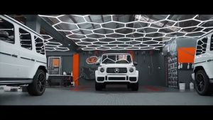 Car wash Room Car Beauty Workstation Light Honeycomb Light Led Maintenance Room Ceiling Light