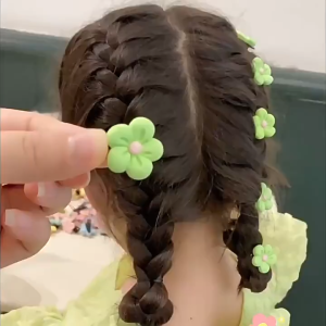 【ZEVER】กิ๊บติดผมลายดอกไม้สำหรับเด็กผู้หญิง 10 ชิ้น กิ๊บติดผมเด็กแบบถักเปีย กิ๊บน่ารัก ไม่ทำลายศีรษะ ชุดกิ๊บติดผม จัดส่งรวดเร็ว เครื่องประดับผมแฟชั่นและราคาถูก