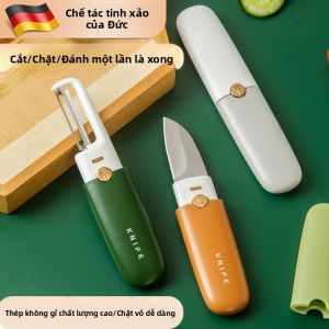 MONLEYTA | Máy xay da hành quả lê hai trong một đa năng bằng thép không gỉ 304 cầm tay tiện lợi dùng trong gia đình Máy xay da hành