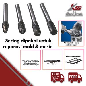 K55 Mata Tuner Borcun Carbide Rotary Burrs satuan Pisau Bor Cuner Motor Mobil Gerinda Cunner Grinda Tuner Grinder