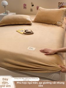 SHAYA | Váy Giường Bằng Vải Fleece San Hô Dày