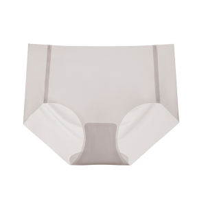 Ultra-Thin 3D Seamless Womens Underwear Breathable Silk Crotch Low Waist Briefs Antibacterial Nylon Pure Color Low Waist Triangle Panties
