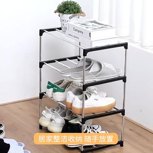 Rak Sepatu Stainless 3/4/5 Susun / Tempat Penyimpanan Sepatu