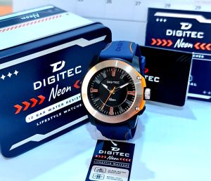DIGITEC NEON DN-5182T Jam Tangan Pria Original Strap Karet Tahan Air