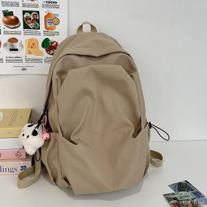 New 2025 Lightweight Fashionable Solid Color Backpack for Men And Women High Capacity Middle And High School Students Backpack