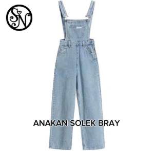 PROMO CUMA 34k Jumpsuit jeans wanita premium korean styl trend kekinian/baju kodok viral