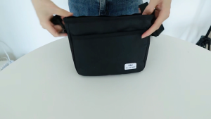 Practical Multi-Layer Waterproof Black Daily Casual Fashion Bag