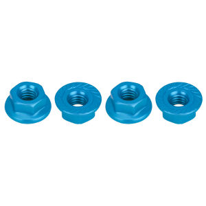 4/8Pcs Aluminum M4 Flange Lock Nut Colorful Anodized for 1/10 1/14 RC Car Truck Crawler Drift TRX4 SCX10 SCANIA Universal Part