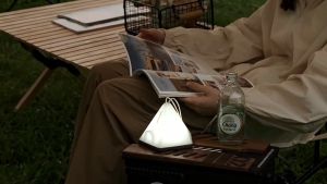 Outdoor Portable Camping Tent Night Lamp Aesthetic Ambience Light Bright White and Yellow Light Rechargeable Hang Lamp with Timer