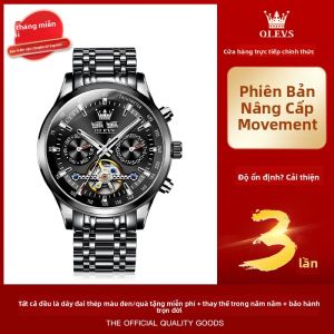 OLEVS | Đồng Hồ Cơ Tự Động Đa Chức Năng Mở Mặt Có Đèn Đêm