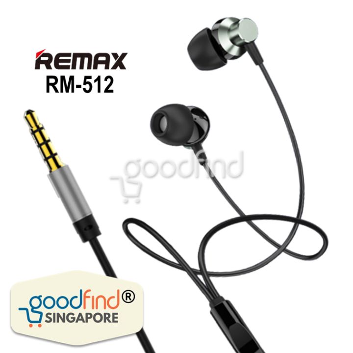 REMAX RM 512 Wired Earphone With Mic For Phone With Aux 3.5mm 1.2 Cable ...