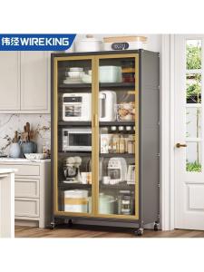 Kitchen Storage Cabinet and Microwave Oven Rack