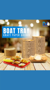 Kraft Paper Boat Tray (Wholesale) 1box - 1000pcs