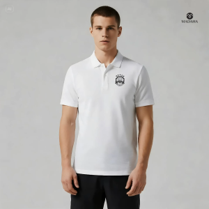 Madaha Polo shirt Dry Fit Kaos Kerah Jersey Olahraga Badminton Bulutangkis Shuttlecock