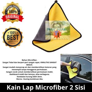 TJ Kain Lap Mobil Motor Microfiber 2 Sisi Kain Lap Microfiber  Perlengkapan Otomotif Lap Perlengkapan Rumah 2 Sisi Microfiber Serba Guna