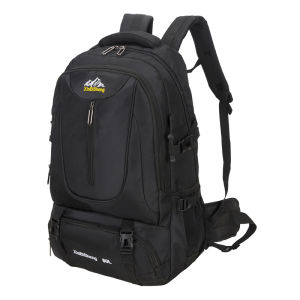 Large Capacity Outdoor Climbing Bag Mens Backpack Travel Bag for Sports Hiking And Tourism Student Bookbag Nylon Material Zipper Closure