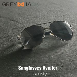 Grey Jack Kacamata Hitam Sunglasses Polarized Anti Silau UV400 Model Aviator Bahan Alumunium Magnesium 5091