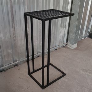 โต๊ะข้างเตียงไว้ทำงาน โต๊ะข้างโซฟา โต๊ะขนาดเล็ก ขนาด 35x29x75 ซม. เหล็กกันสนิมแข็งแรงสีดำ (ประกอบสำเร็จ)