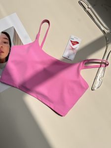 Womens Yoga Sportswear with Chest Pad Fitness Running Tank Top Anti-shock Sports Bra Strap Fitness Running Vest Breathable