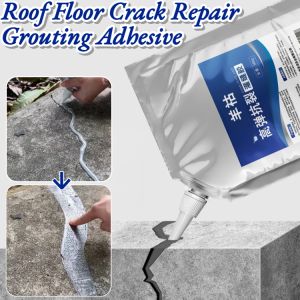 【10 seconds to dry】Roof Floor Crack Repair Grouting Adhesive Waterproof Sealant Concrete Flooring Repair