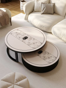 Luxurious round Tablecloth Leather Material Tea Table Mat Waterproof Oil-resistant Vintage Home Use No-wash Circular Pad