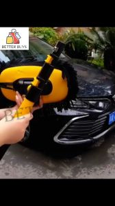 BETTER BUYS New Car Cleaning Brush Car Wash Brush Telescoping Long Handle Cleaning Mop Chenille Broom Auto Accessories Car Cleaning Brush 15° Elbow Adjustable Car Wash Brush Mop