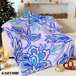 Beast Kingdom | Lavender Blooms Winter Summer Flannel Blanket Throw Fleece Soft Fuzzy Plush Cozy Fleece Blankets for Sofa Ideal Gifts