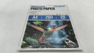 All U Want - QUAFF Linen Glitter 260GSM Photo Paper A4 size (20sheets)