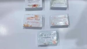 TERMURAH BISA COD 100 PCS Kartu ucapan terimakasih untuk souvenir pernikahan dan bisa untuk semua acara RONDOM