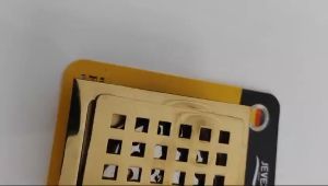 Floor Drain Modern Jevex Saringan Got Air Stainless Steel Gold 10x10cm Kualitas TERBAIK dan TERMURAH