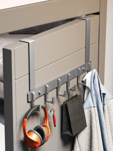 Bathroom Door Back Hook Clothes Hanger Wall Mounted No Punching Needed Space Saving Storage Organizer Space Saver Tool