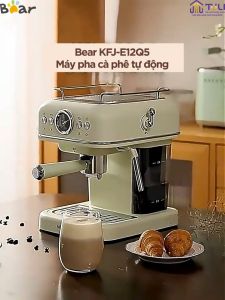Máy pha cà phê espresso mini tự động Bear KFJ-E12R5 950W Áp suất 20 Bar Pha cafe bột Tạo bọt sữa Bảo Hành 18 tháng