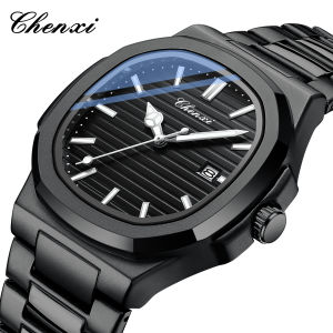 CHENXI 8222 Luxury Original Stainless Steel Wristwatch Quartz Waterproof Luminous Men Watches Reloj Hombre часы мужские наручные